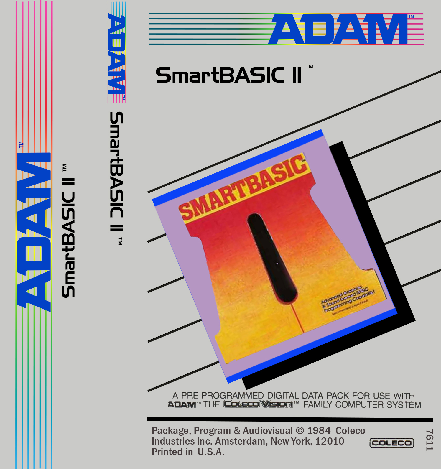 SmartBASIC II J-Card for ColecoVision ADAM
